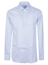 Orian Long Sleeve Slim Shirt In Azzurro