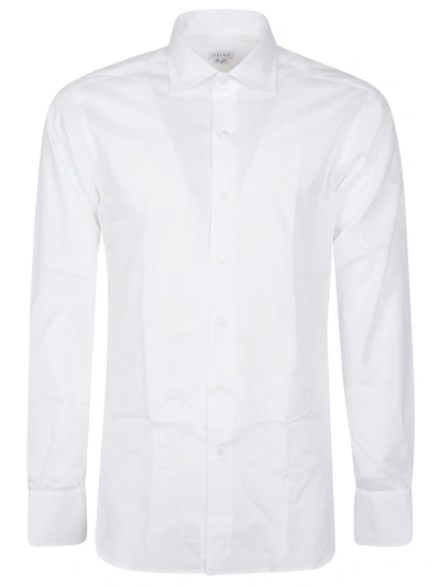 Orian Long Sleeve Slim Shirt In Bianco