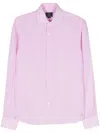 Orian Long-sleeves Linen Shirt In Pink