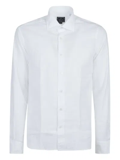Orian Long-sleeve Linen Shirt In White
