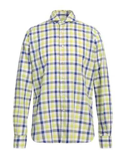 Orian Man Shirt Acid Green Size 16 Cotton
