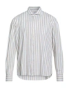 Orian Man Shirt Beige Size 17 ½ Polyamide, Elastane In Gray