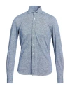 Orian Man Shirt Blue Size 16 ½ Polyamide, Elastane In Blue