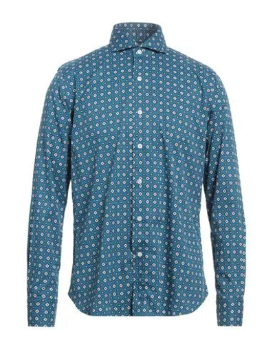 Orian Man Shirt Blue Size 17 Cotton
