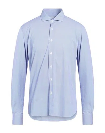 Orian Man Shirt Light Blue Size 16 Polyamide, Elastane