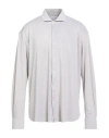 Orian Man Shirt Off White Size 17 ¾ Polyamide, Elastane In Gray