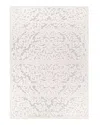 Orian Palmetto Living  Crochet Indoor/outdoor Kensington Area Rug, 7'10 X 10'10 In Ivory/mist