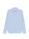 Orian Patterned Shirt In Blue
