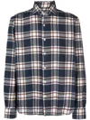 Orian Plaid Flannel Shirt In Blue