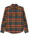 Orian Plaid-pattern Shirt In Yellow