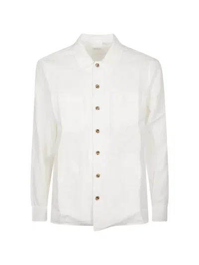 Orian Pocket-detail Button-down Linen Shirt In Multi