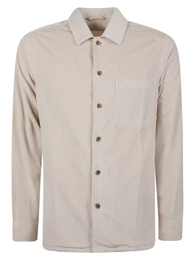Orian Relaxed Fit Textured Cotton Overshirt In Multi