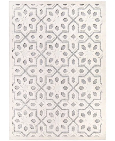 ORIAN RUGS CLOSEOUT! CROCHET INDOOR, OUTDOOR STARWORKS 5'3" X 7'6" AREA RUG