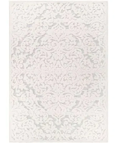 Orian Rugs Orian Crochet Indoor Outdoor Kensington Area Rug In Ivory,mist