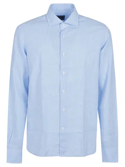 Orian Long Sleeve Slim Shirt In Blue