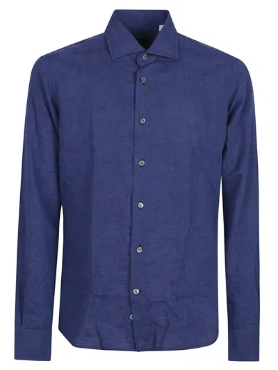 Orian Long Sleeve Slim Shirt In Blue