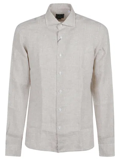 Orian Long Sleeve Slim Shirt In Brown