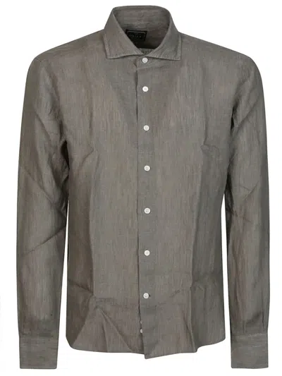 Orian Long Sleeve Slim Shirt In Green