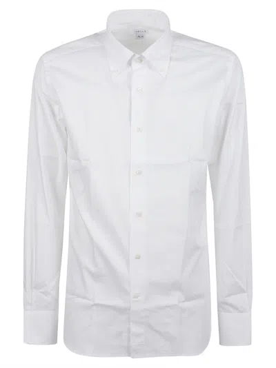 Orian Slim-fit Cotton Long Sleeve Formal Shirt In White