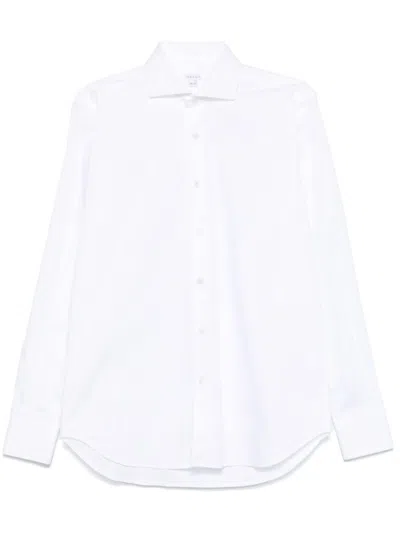 Orian Spread-collar Shirt In White