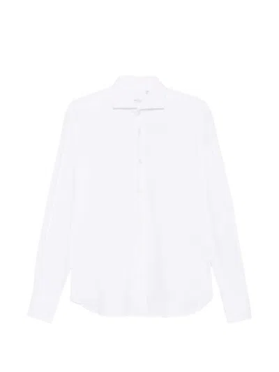 Orian Spread-collar Long-sleeve Shirt In Weiss