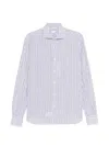 Orian Striped Shirt In Blue