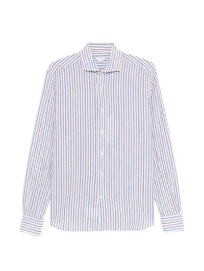 Orian Striped Shirt In Blue