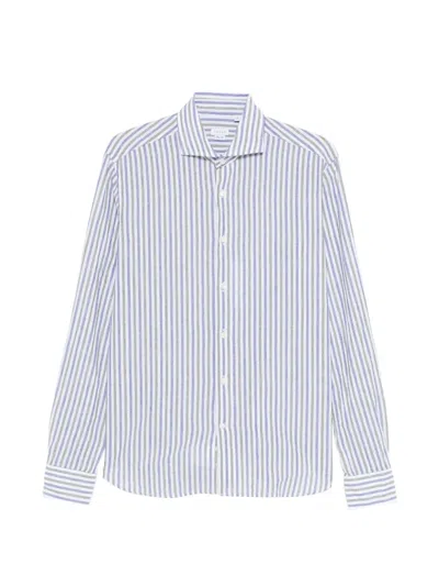 Orian Striped Shirt In White