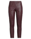 Oriana Woman Pants Burgundy Size M/l Viscose, Polyamide, Elastane