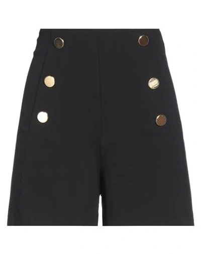 Oriana Woman Shorts & Bermuda Shorts Black Size Xs/s Polyurethane In Black