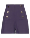 Oriana Woman Shorts & Bermuda Shorts Purple Size M/l Polyurethane
