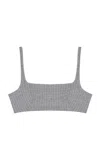 Oriane 1986 The Bralette Cropped Top In Gray