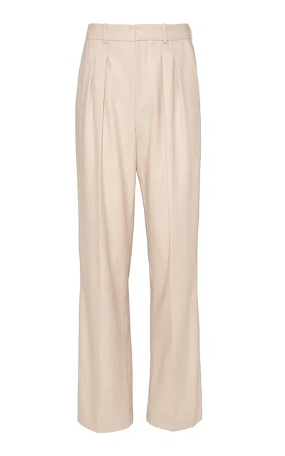 Oriane 1986 The Long Legged High-rise Wide-leg Pants In White