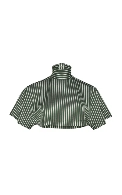 Oriane 1986 The Top Mockneck Crop Top