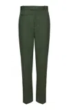 Oriane 1986 The Unisex Wool-blend Wide-leg Pants In Green
