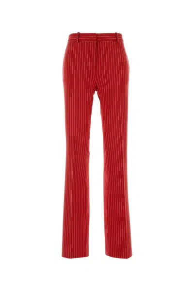 Oriane Embroidered Jersey T-shirt With Striped Pant-inspired Detail In Multi