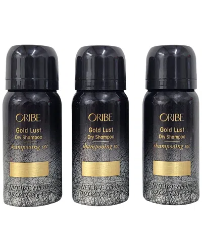 Oribe 3 Pack Gold Lust Dry Shampoo Mini 0.9oz In Transparent