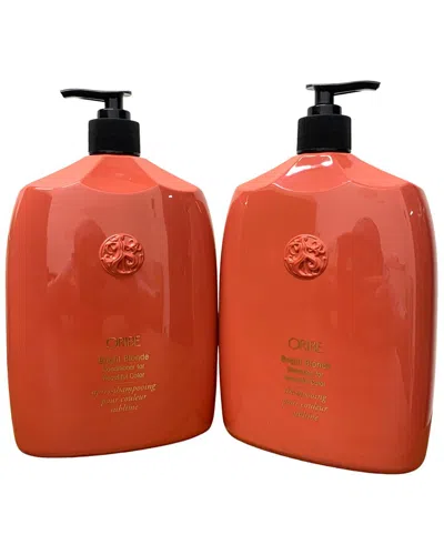 ORIBE ORIBE 33.8OZ BRIGHT BLONDE SHAMPOO & CONDITIONER FOR BEAUTIFUL COLOR SET