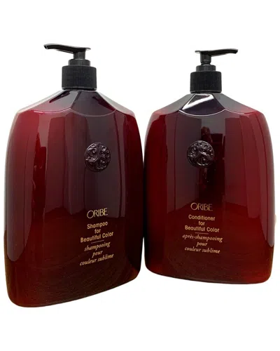 Oribe 33.8oz Shampoo & Conditioner For Beautiful Color In Transparent