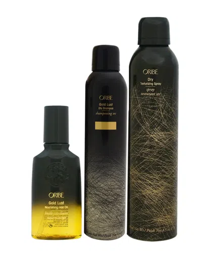 Oribe 3pc Gold Lust Styling Bundle In Transparent