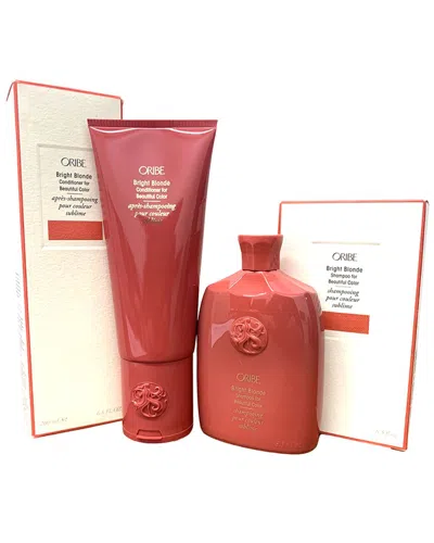 Oribe Bright Blonde Conditioner For Beautiful Color & Bright Blonde Shampoo  For Beautiful Color Duo