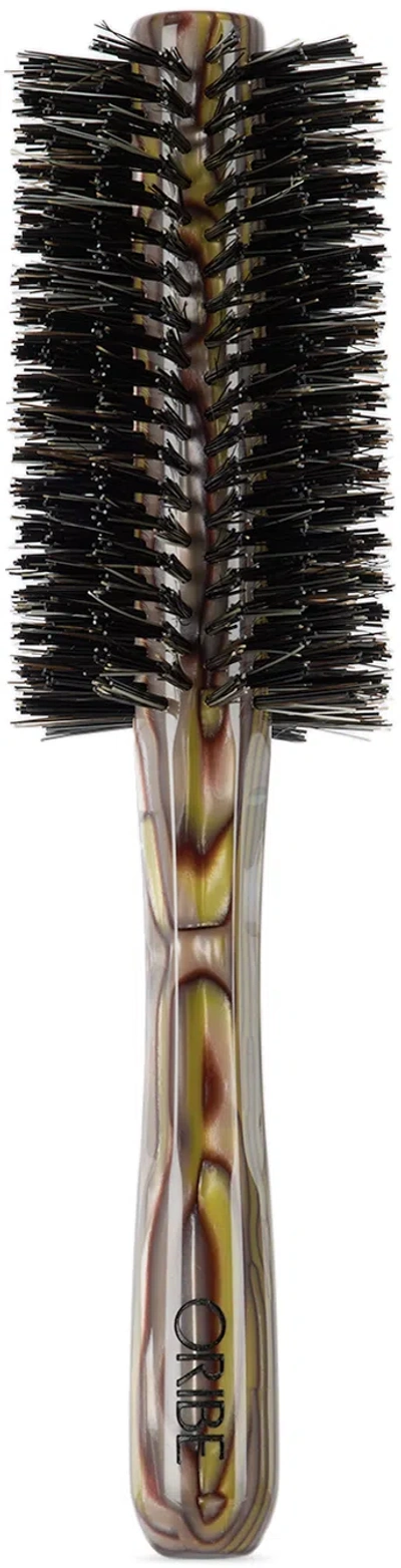 Oribe Burgundy & Green Medium Italian Resin Round Brush, 59 Mm In Na