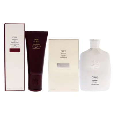 Oribe Conditioner For Beautiful Color And Silverati Shampoo Kit By  For Unisex - 2 Pc Kit 6.8oz Condi