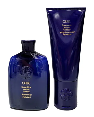 Oribe Duo Supershine Hydrating Shampoo & Conditioner In Transparent