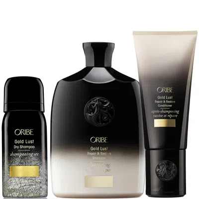 Oribe Gold Lust Repair & Restore Shampoo And Conditioner Bundle ($119 Value) In Black