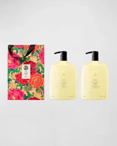 Oribe Lunar New Year Hair Alchemy Strengthening Shampoo & Conditioner Liter Set In White