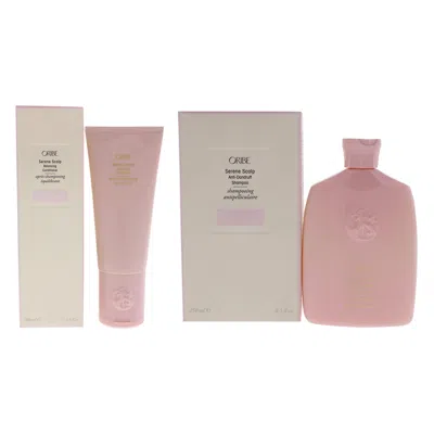 Oribe Serene Scalp Anti-dandruff Shampoo And Conditioner Kit By  For Unisex - 2 Pc Kit 8.5oz Shampoo, In Pink