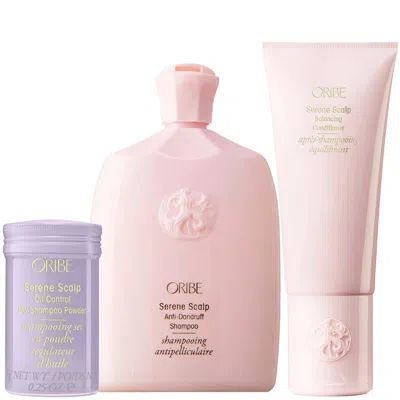Oribe Serene Scalp Balancing Bundle ($117 Value) In Transparent