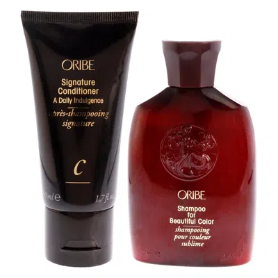 Oribe Signature Conditioner And Shampoo For Beautiful Color Kit By  For Unisex - 2 Pc Kit 1.7oz Condi