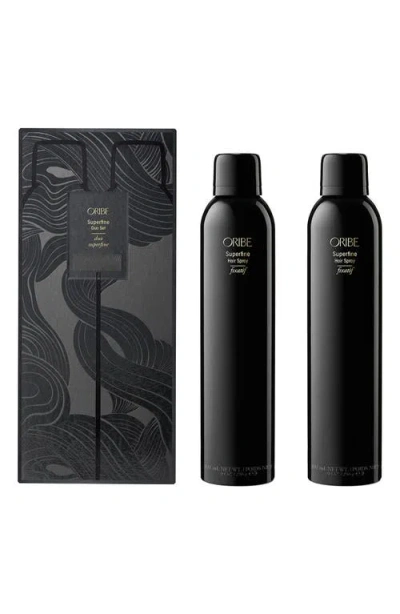 Oribe Superfine Hairspray Duo Set $92 Value In Transparent